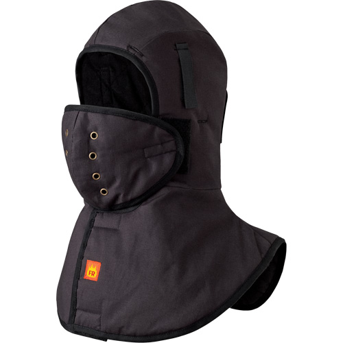 5565A Doublure FR robuste &agrave; col long pour casque, Noir, Coton Distribution Industrielle GC