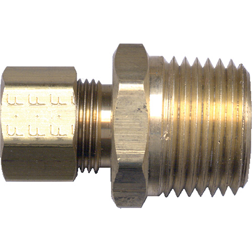 Raccord m&acirc;le de tuyau, 3/16" x 1/8" dia., Laiton Distribution Industrielle GC