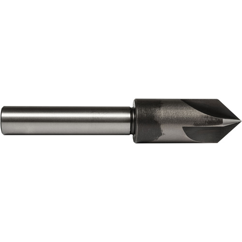 Fraise conique, 1", Acier rapide, Angle de 82°, 4 cannelures Distribution Industrielle GC
