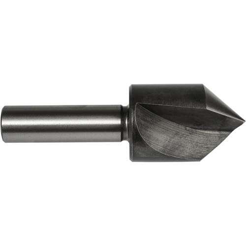 Fraise conique, 1-1/4", Acier rapide, Angle de 82°, 1 cannelures Distribution Industrielle GC