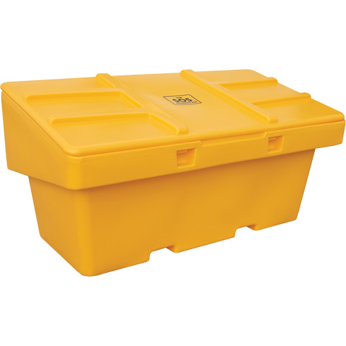 Contenants pour sel & sable SOS, Avec Moraillon, 72" x 36" x 36", 36 pi³, Jaune Distribution Industrielle GC
