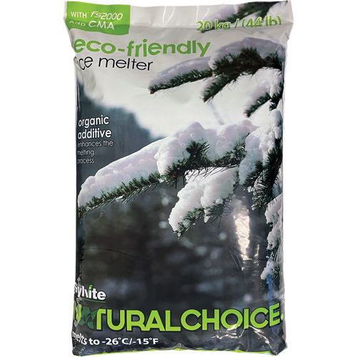 Produits de d&eacute;glaçage Natural Choice, Sac, 44 lb(20 kg), Point de fonte -26°C (-14,8°F) Distribution Industrielle GC