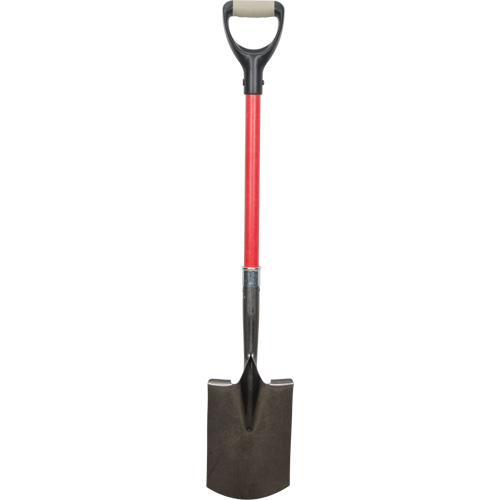 Heavy-Duty Shovels, Fibreglass, Carbon Steel Blade, D-Grip Handle, 30-1/2" Long Distribution Industrielle GC