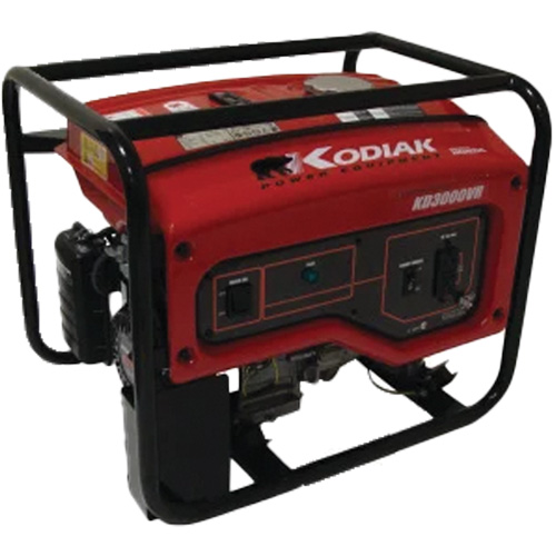 G&eacute;n&eacute;ratrice portative Kodiak KD3000VR, 2400 W nominale, 120 V, R&eacute;servoir de 16 L Distribution Industrielle GC