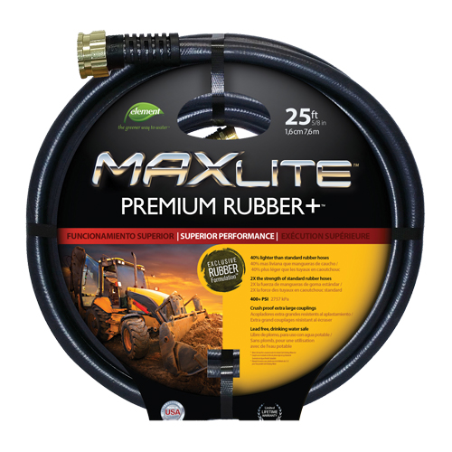 Boyaux pour usage commercial, Caoutchouc, 5/8" dia x 25' Distribution Industrielle GC