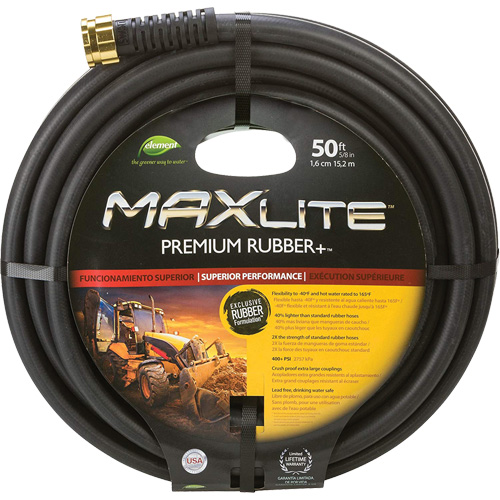 Boyaux pour usage commercial, Caoutchouc, 5/8" dia x 50' Distribution Industrielle GC