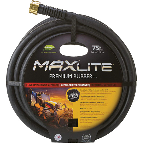 Boyaux pour usage commercial, Caoutchouc, 5/8" dia x 75' Distribution Industrielle GC