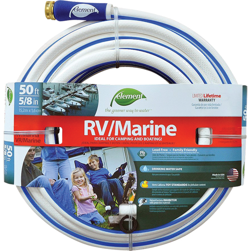 Element Marine & RV Water Hoses, PVC, 5/8" dia. x 50' Distribution Industrielle GC