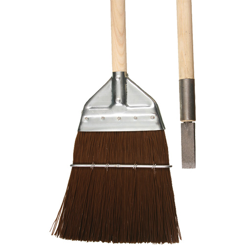 Balai de cantonnier avec ciseau, Manche en Bois, Soies en Polypropyl&egrave;ne, 56" lo Distribution Industrielle GC