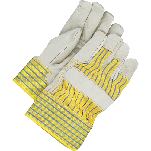 Gants d'ajusteur avec paume renforc&eacute;e, Taille unique, Paume en Cuir fleur de vache, Doublure en Molleton Distribution Industrielle GC