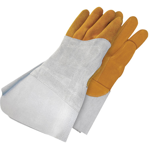 Gants de soudage &agrave; l'arc TIG en cuir de daim retourn&eacute; Gander Brand, Cuir fleur de daim, Taille 10 Distribution Industrielle GC