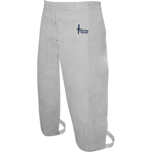 Tablier de soudage en cuir, Taille &agrave; jambes fendues, 32" lo, Gris perle Distribution Industrielle GC