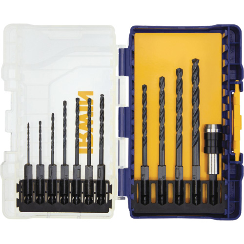 Jeu de forets s&eacute;rie courte, 12 morceaux, Acier rapide Distribution Industrielle GC
