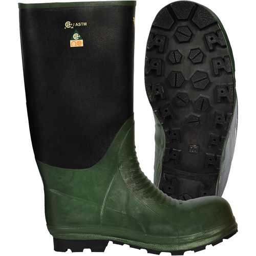Journeyman&reg; Boots, Rubber, Steel Toe, Size 8, Puncture Resistant Sole Distribution Industrielle GC