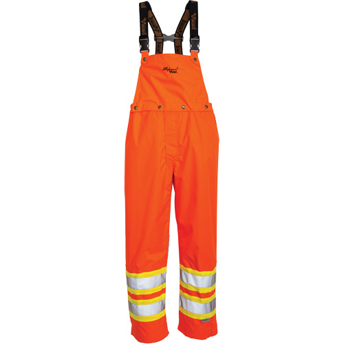 Journeyman&reg; 300D Bib Pants, Polyester, Large, High Visibility Orange Distribution Industrielle GC