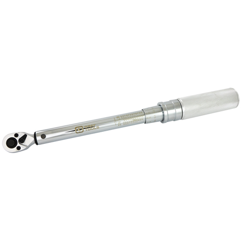 Heavy-Duty Micro-Adjustable Torque Wrench, Click, 1/4" Square Drive, 30 - 250 in-lbs. Distribution Industrielle GC