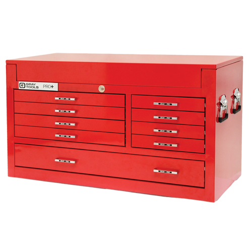PRO+ Series Top Chest, 42" W, 9 Drawers, Red Distribution Industrielle GC