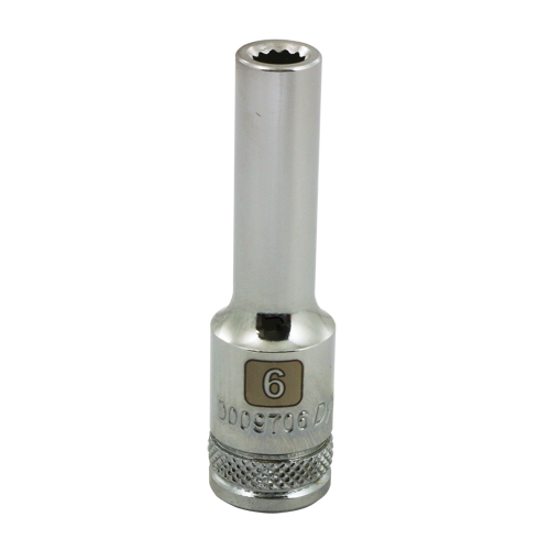 Douille m&eacute;trique, 6 mm, Prise 3/8", 12 pans, Profond Distribution Industrielle GC
