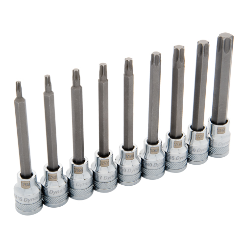 Jeu de douilles longues, Torx, Prise 3/8", 9 mrcx Distribution Industrielle GC