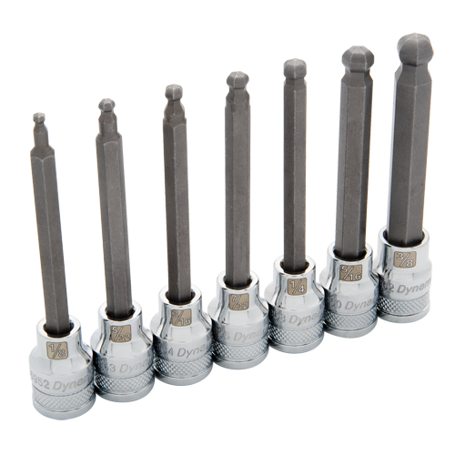 Long SAE Ball-Nose Socket Set, 7 Pcs Distribution Industrielle GC
