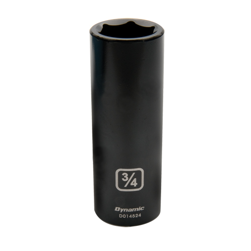 SAE Socket, Impact, 3/8", 1/2" Drive, 6 Points, Deep Distribution Industrielle GC