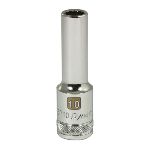 Douille m&eacute;trique, 10 mm, Prise 1/2", 12 pans, Profond Distribution Industrielle GC