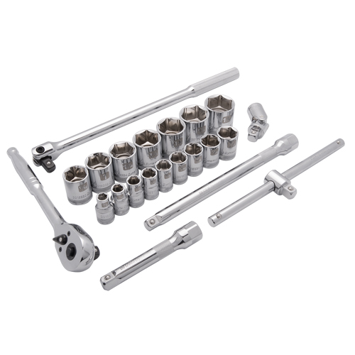 Jeu de douilles SAE, 22 Mcx, Prise de 1/2" Distribution Industrielle GC