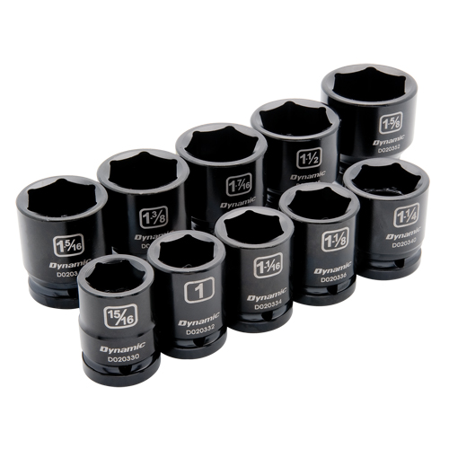 SAE Socket Set, 10 Pcs, Impact, 3/4" Drive Size Distribution Industrielle GC