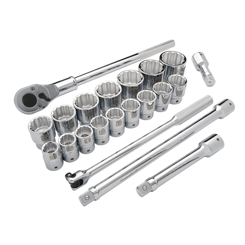 Jeu de douilles SAE, 21 Mcx, Prise de 3/4" Distribution Industrielle GC