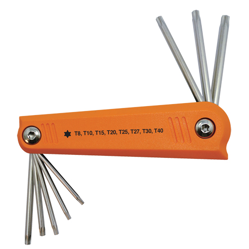 Folding Hex Key Set, 8 Pcs., Torx&reg; Distribution Industrielle GC