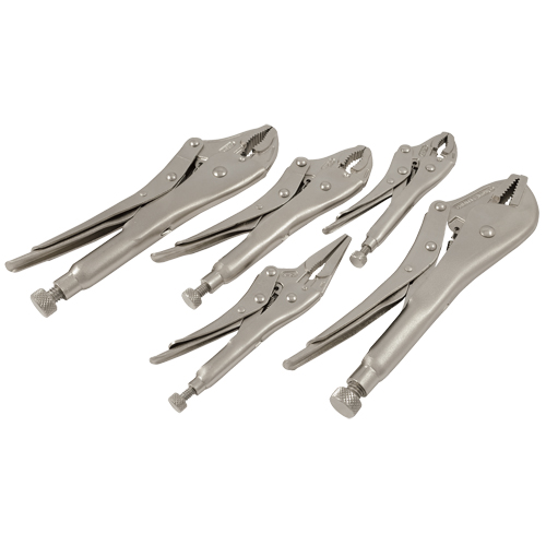 Locking Plier Set, 5 Pieces Distribution Industrielle GC