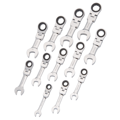 Stubby Wrench Set, Combination, 12 Pieces, Metric Distribution Industrielle GC