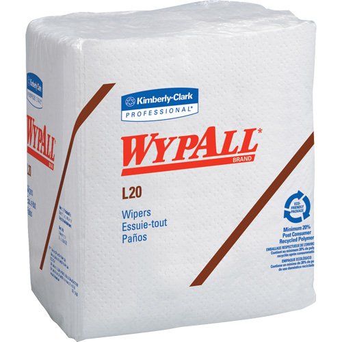 Serviettes jetables L20 WypAll, Tout usage, 12-1/2" lo x 12" la Distribution Industrielle GC