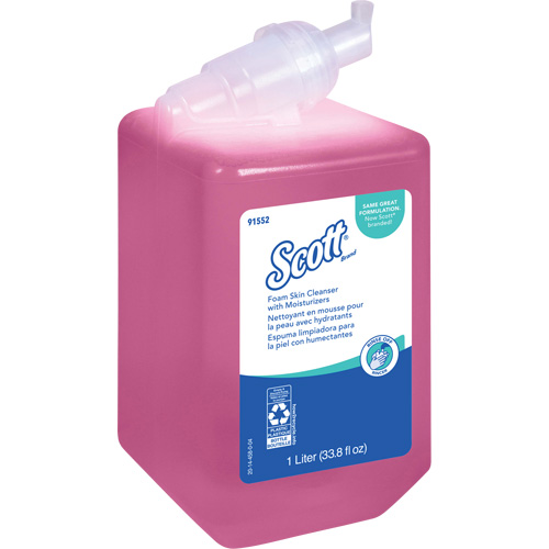 Nettoyant pour la peau avec agents hydratants Scott Pro, Mousse, 1 L, Parfum&eacute; Distribution Industrielle GC