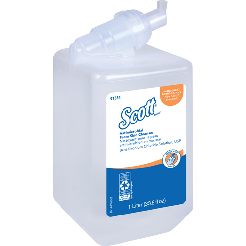 Nettoyant antimicrobien pour la peau Control de Scott, Mousse, 1 L, Sans parfum Distribution Industrielle GC