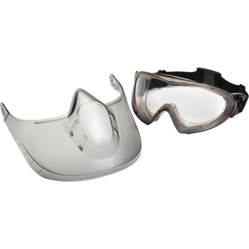 Capstone&reg; Shield Safety Goggles with Removable Faceshield, Clear Lens, Anti-Fog, Direct/Closed Vent Distribution Industrielle GC