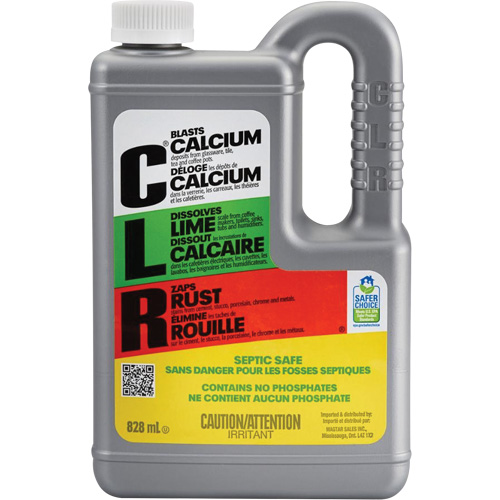 D&eacute;capant pour calcium, chaux et rouille CLR, 828 ml, Bouteille Distribution Industrielle GC