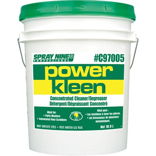 Produit nettoyant pour nettoyeur de pi&egrave;ces Power Kleen, 20 L, Seau Distribution Industrielle GC