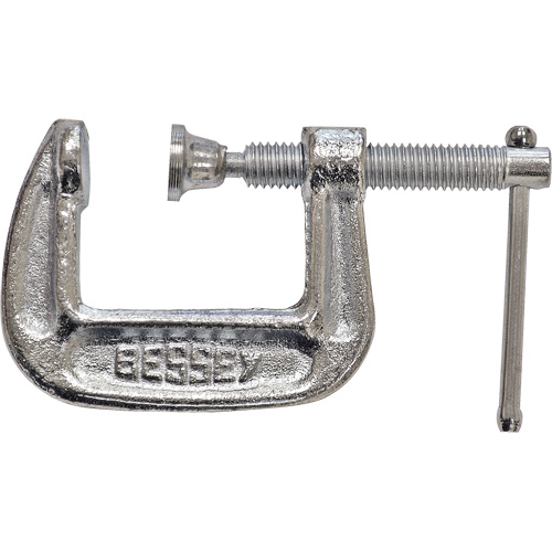 Serre-joint en C de s&eacute;rie l&eacute;g&egrave;re, Capacit&eacute; de 1" (25 mm), Profondeur de gorge de 1" (25 mm) Distribution Industrielle GC