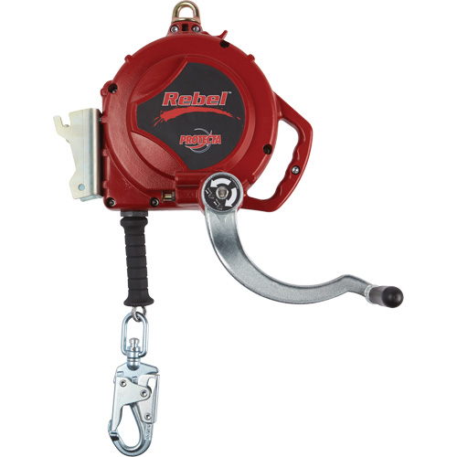 Rebel Self-Retracting Lifeline, 50', Galvanized Steel, Swivel Distribution Industrielle GC