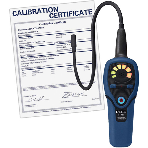 D&eacute;tecteur de fuites de r&eacute;frig&eacute;rant avec certificat de calibration Distribution Industrielle GC
