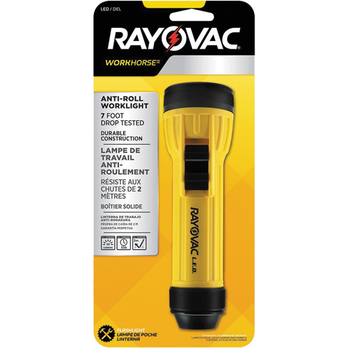 Lampe de poche avec anneau d'accrochage Workhorse, DEL, 20 lumens, Piles D Distribution Industrielle GC