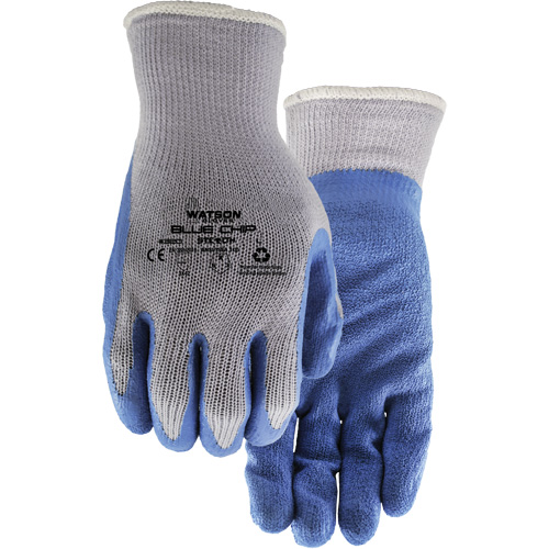Gants enduits Stealth Blue Chip, Grand, R&ecirc;vetement Latex de caoutchouc, Calibre 10, Enveloppe en Polyester Distribution Industrielle GC