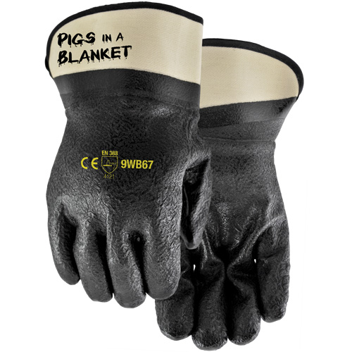 Pigs in a Blanket Coated Gloves, One Size, PVC/Nitrile Coating Distribution Industrielle GC