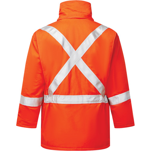 Parka isol&eacute; haute visibilit&eacute; 9 oz UltraSoft, Orange, 2T-Grand (grande taille) Distribution Industrielle GC