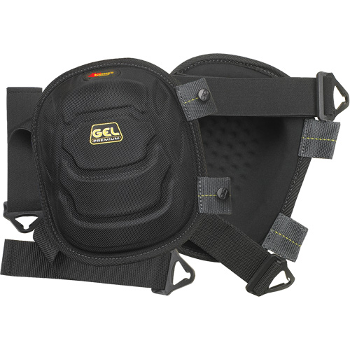 Gel-Tek Flooring Knee Pad, Buckle Style, Plastic Caps, Gel Pads Distribution Industrielle GC