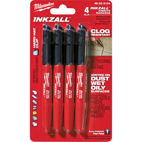 Inkzall Marker, Black, Fine Tip Distribution Industrielle GC