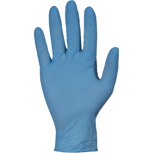Gants jetables RDNPF KeepKleen, Grand, Nitrile, 4 mils, Sans poudre, Bleu, Classe 2 Distribution Industrielle GC
