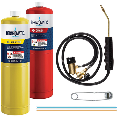 Ensemble de chalumeau de brasage, Oxyg&egrave;ne Distribution Industrielle GC