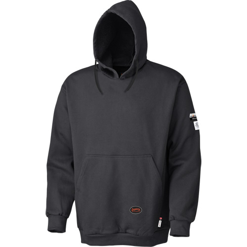 335 Chandail &agrave; capuche ignifug&eacute;, Hommes, Grand, Noir, 22 cal/cm² Distribution Industrielle GC